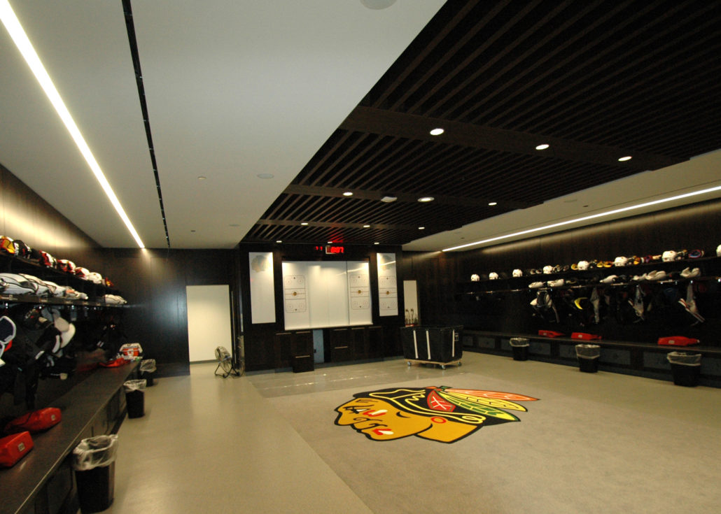 Chicago Bulls and Blackhawks Locker Rooms - McHugh Construction